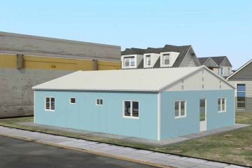 Unidade de alojamento modular 102 m²