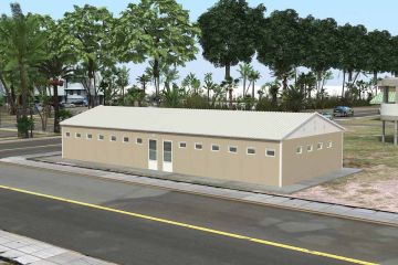 145 m² Sanita e duche modulares