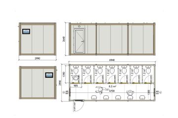 KWD 710 Contentor para sanitas
