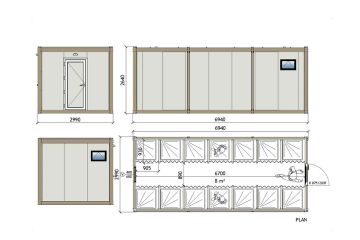 KWD 141 Contentor de duche