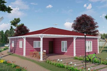 123 m² Casa de aço