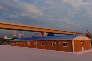 Dormitório de engenheiros para 20 pessoas