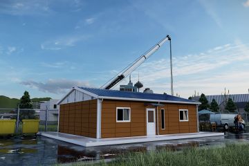 Escritório modular para 4 pessoas